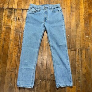 George Jeans Womens 30x30 Blue Denim Regular Fit Straight Leg Medium Wash Pocket